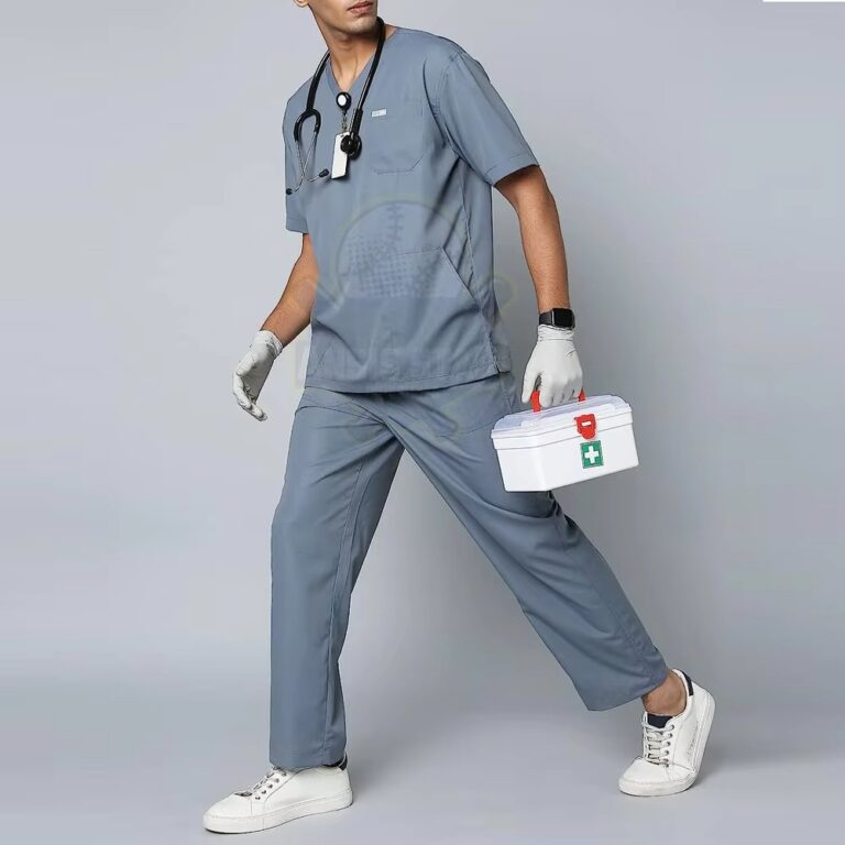 New Collection Medical Nursing Uniform Short Sleeve Scrub Suits Top and Pants Set for Online Sale Hospital Uniforms