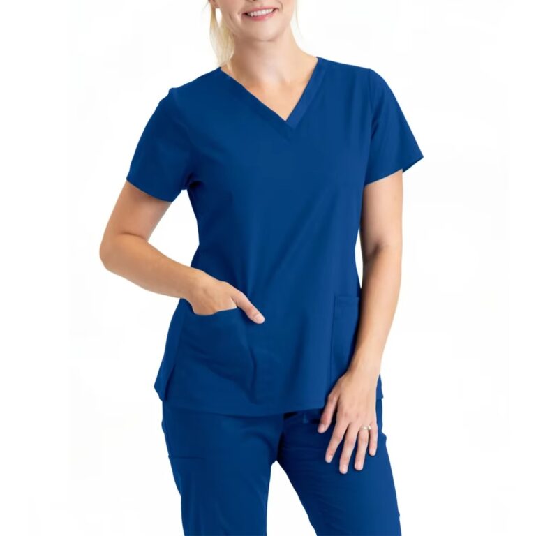 Breathable Spandex Polyester Women Scrub Sets Doctors & Nurses Unisex Surgical Uniforms Healthcare Clothing Manufacturer