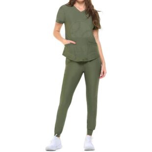 Scrub Uniform Sets Solid Color Breathable Quick Dry Cotton