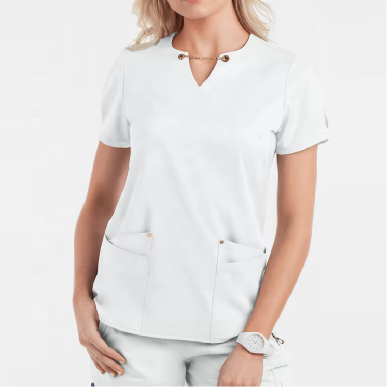 Unisex Clinical Pharmacist Surgical Scrub Uniform for Hospitals Durable Canvas Fabric Quick Dry Breathable